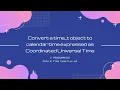 C DateTime 6 Convert a time - t object to be expressed as Coordinated Universal Time C Programming