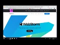 Your first project using WebStorm