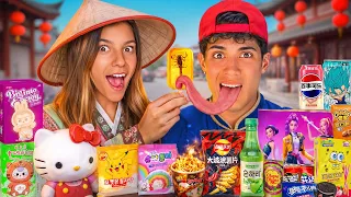 24 HORAS VIVIENDO Y COMIENDO COMO ASIATICOS