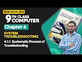 9th Class Computer Chapter 4 System Troubleshooting 4 1 1 to 4 1 7 New Book 2025
