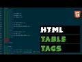 HTML Table Tags Explained Simply Intro To HTML
