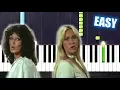 Download Lagu ABBA - Mamma Mia - EASY Piano Tutorial by PlutaX