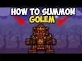 How to Summon Golem in Terraria 1 4 4 9 Golem Summon Terraria