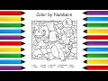 Color by Number Pokemon Gen 1 Starters Charmander Squirtle Bulbasaur Coloring Pages