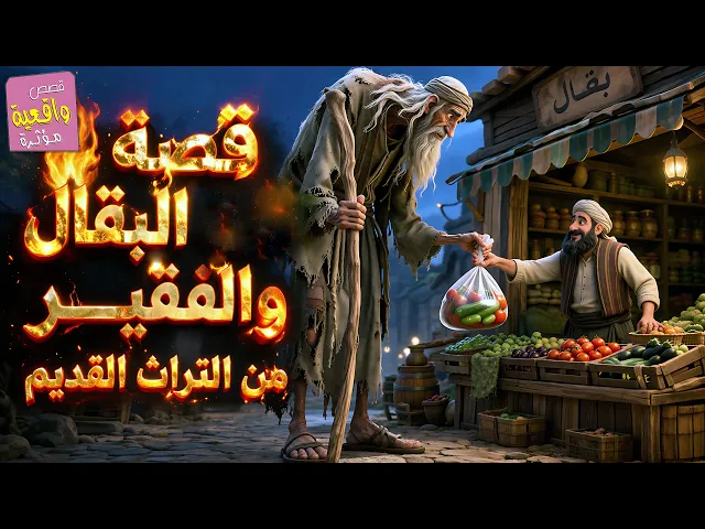 ⁣قصة وحكاية البقال والفقير || من التراث القديم