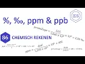 Lagu S6 chemisch rekenen - %, ‰, ppm, ppb