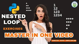 Learn Python Nested Loops Beginner Tutorial Exercises Episode-14 Python full course 2025