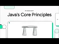 Java Week 3 Java s Core Principles
