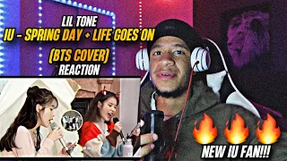 Download iu’s bts covers | spring day + life goes on *iu reaction* MP3