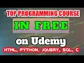 free course on udemy in 2020 html CSS JavaScript free course programming course