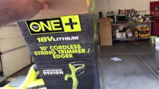 RYOBI ONE 10 INCH CORDLESS STRING COMES WITH EXTRAS REVIEW