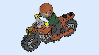 LEGO 952010 Instructions | City | Motorbike | Magazine Gift
