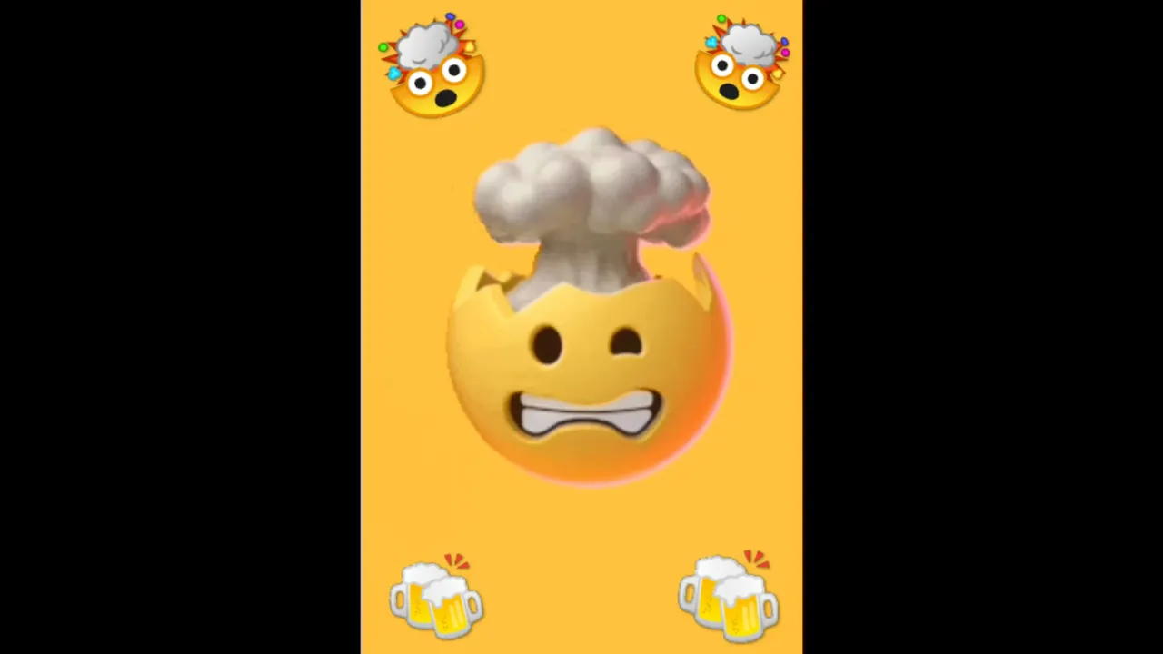 what????💖moving emoji 😯😯 exploding head #emoji #shorts