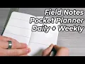 Field Notes Pocket Planner - Updated Daily View