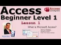Microsoft Access Beginner 1 Lesson 01 What s Microsoft Access For Access 2016 2019 365 Tutorial