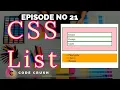 CSS List Properties CSS List Style Add Css Properties to list item