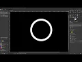 How to draw circles in GIMP filled and hollow