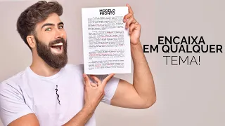 O MEU MODELO DE REDAÇÃO PARA O ENEM 2024! (MODELO PRONTO)
