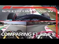 Lagu F1 vs F2 vs F3 Speed Comparison