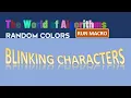 Excel VBA - Randomly Changing the Color of Symbols Using a Macro Blinking Characters