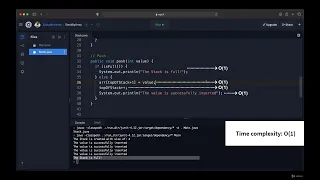 005 Stack Operations using Array Push Pop Peek Delete