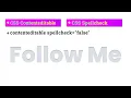 How to Used CSS contenteditable spellcheck false Property with HTML CSS