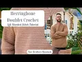 Herringbone Double Crochet Stitch Tutorial Left-Handed