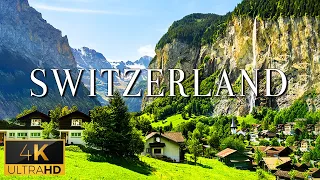 FLYING OVER SWITZERLAND 4K UHD Relaxing Music With Stunning Beautiful Nature 4K Video Ultra HD 