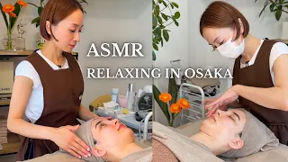 (ASMR) I found a PERFECT facial spa in Osaka, Japan (I was snoring literally the whole time haha)