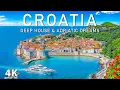 [4K] Croatia 2025 🇭🇷 Stunning Plitvice Lakes \u0026 Majestic Landscapes with Deep House Chill