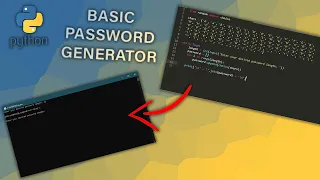 Basic Password Generator Python Tutorial