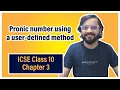 Pronic Number - User-defined method ICSE Class 10 Arth Vahaluwala