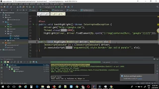 Highlighting a web element on a page with selenium javascript executor