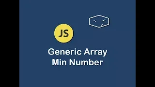 generic array min number in javascript