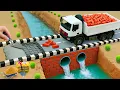 Crocodile Destroys Wooden Bridge | Science Project Builds a Brick Bridge for Trucks After Accident