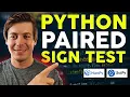 How to Perform a Paired Sign Test in Python for Non-Parametric Analysis