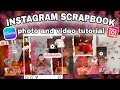 Instagram carousel photos with tutorial split post free scrapbook tutorial
