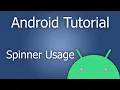 Drop Down Menu Spinner - Android Studio Tutorial