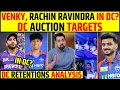 Lagu VENKY, RACHIN RAVINDRA IN DC ? DC AUCTION TARGETS DELHI CAPITALS RETENTION ANALYSIS #delhicapitals