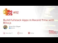 BeJS Build Fullstack Apps in Record Time with Blitz js