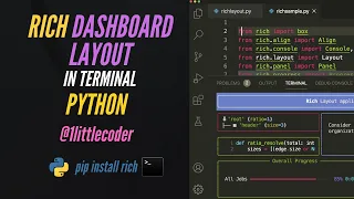 Rich Colorful Dashboard Layout in with Python