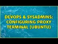 DevOps SysAdmins Configuring proxy terminal ubuntu 2 Solutions