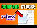 How To Compare Stocks In Yahoo Finance Charts 2026 Complete Guide
