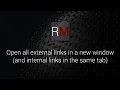 How to open external links in a new tab