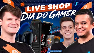 LIVE SHOP DIA DO GAMER + BATALHA DE SETUPS com muitas PROMOÇÕES E CUPONS! 🔥🔥 #kabum