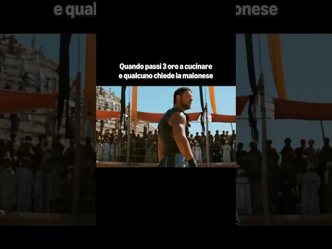 E chiunque chieda il ketchup subirà lo stesso trattamento: FUORI. #Gladiatore