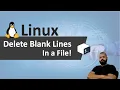 DELETE BLANK LINES IN A FILE LINUX SHELL SCRIPTING FOR BEGINNERS