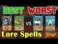 Wizard101 - Best VS Worst Lore Spells