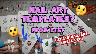 HOW TO USE NAIL ART TEMPLATE S FROM ETSY EASY DIY NAIL STICKERS OR DECALS YOU NEED THESE