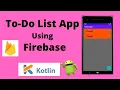 To-Do List - Build a To Do List App in Android Kotlin Android Studio Tutorial